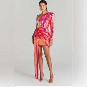 NADINE MERANI CELINA PINK DRESS